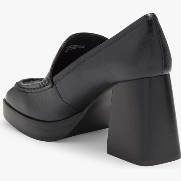 New in Box Steve Madden Etney Block Heel Platform Loafer Pump - Picture 2 of 5